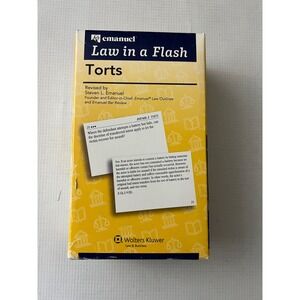 Emanuel Law in a Flash Torts Flash Cards Law School OS Yellow Study‎ Aid